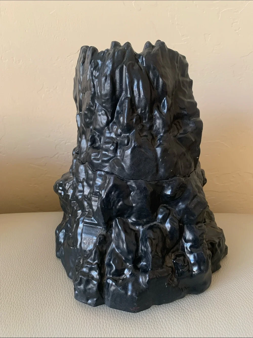 11” Toy Volcano Playset Accessory with Red Lava Accents